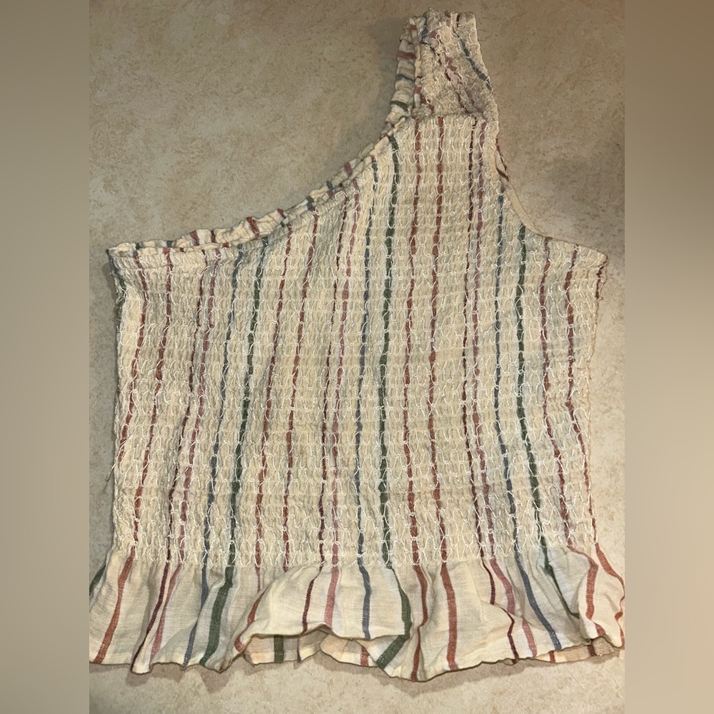 American Eagle Outfitters Textured Multicolor Top